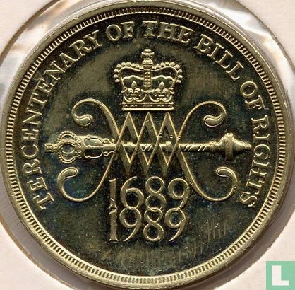 Verenigd Koninkrijk 2 pounds 1989 "300th anniversary of the Bill of Rights" - Afbeelding 1