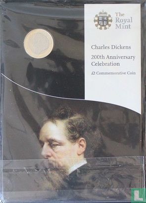 United Kingdom 2 pounds 2012 (folder) "200th anniversary of birth of Charles Dickens" - Image 1