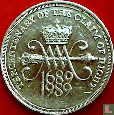 United Kingdom 2 pounds 1989 "300th anniversary of the Claim of Right" - Image 1