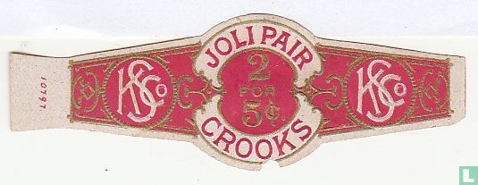 Joli Pair 2 for 5c. Crooks - KSCo. - KSCo. - Bild 1