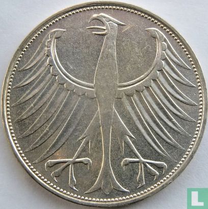 Allemagne 5 mark 1974 (D) - Image 2