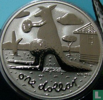 Australië 1 dollar 2008 (koper-nikkel) "Kangaroo" - Afbeelding 2
