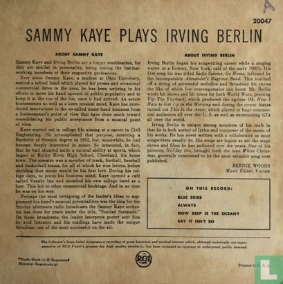 Sammy Kaye Plays Irving Berlin for Dancing - Bild 2