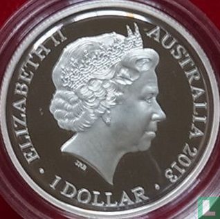 Australia 1 dollar 2013 (PROOF) "Kangaroo at sunset" - Image 1