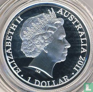 Australië 1 dollar 2011 (PROOF) "Kangaroo at sunset" - Afbeelding 1