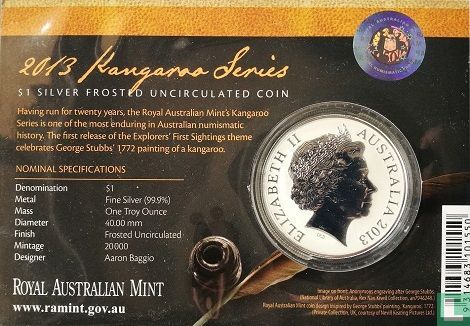 Australien 1 Dollar 2013 "Kangaroo" - Bild 3