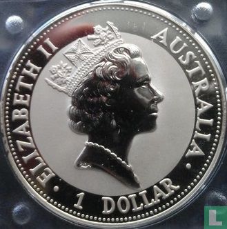 Australië 1 dollar 1993 "Kookaburra" - Afbeelding 2