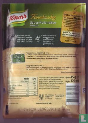 Knorr - Feinschmecker - Sauce Hollandaise klassich - Maxi Pack - 45g - Image 2