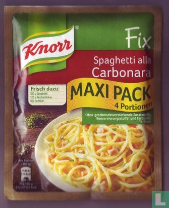 Knorr - FIX - Spaghetti alla Carbonara - Maxi Pack - 51g - Afbeelding 1