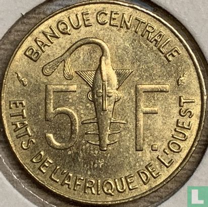 West African States 5 francs 1994 - Image 2