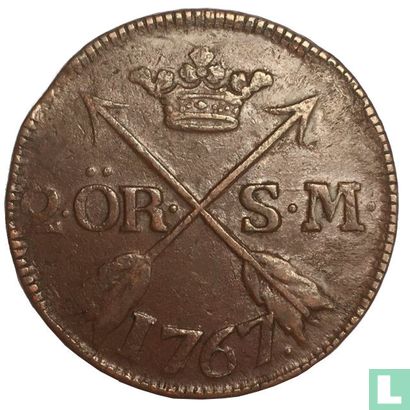 Zweden 2 öre S.M. 1767 - Afbeelding 1
