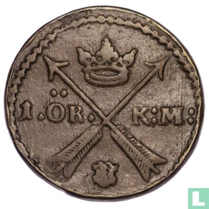 Sweden 1 öre K.M. 1661 - Image 1