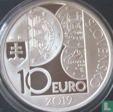 Slowakije 10 euro 2019 (PROOF) "10 years Introduction of the euro in Slovakia" - Afbeelding 1