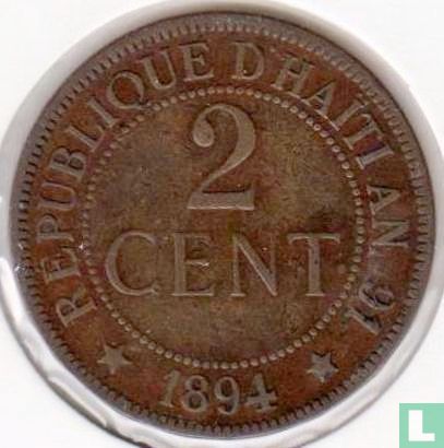 Haïti 2 centimes 1894 - Image 1
