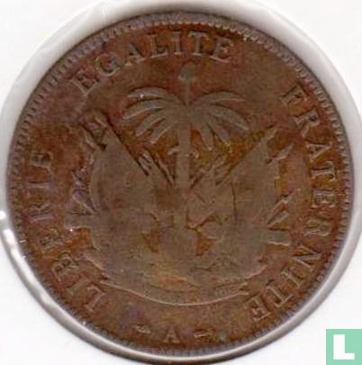 Haïti 2 centimes 1894 - Image 2
