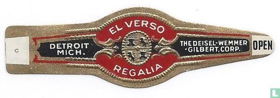 El Verso Regalia - Detroit Mich. - The Deisel Wemmer Gilbert Corp. [open] - Afbeelding 1