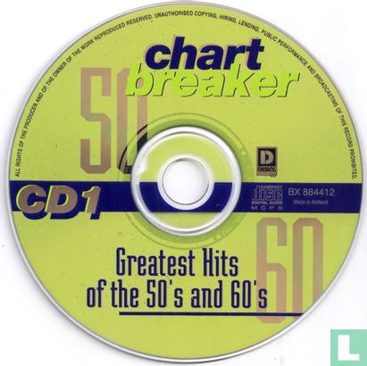 Chart Breaker - Greatest Hits of the 50's and 60's 1 - Afbeelding 3