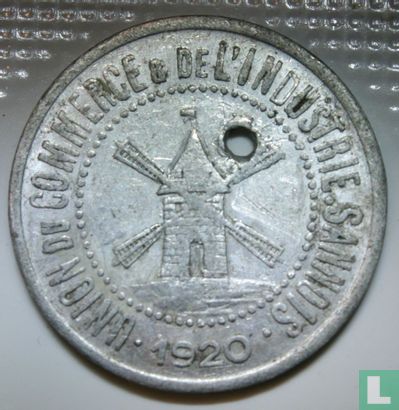 Sannois 25 centimes 1920 - Image 1