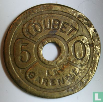 Frankrijk 50 centimes ND (1902-1937) Loubet La Garenne - Image 2