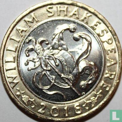 Verenigd Koninkrijk 2 pounds 2016 "400th anniversary of the death of William Shakespeare - Comedy" - Afbeelding 1