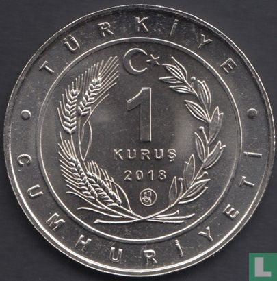 Turkey 1 kurus 2018 "Ala Sigircik" - Image 1