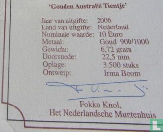 Nederland 10 euro 2006 (PROOF) "400 years Discovery of Australia" - Afbeelding 3