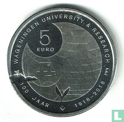 Netherlands 5 euro 2018 "Wageningen Universiteit Vijfje" - Image 1