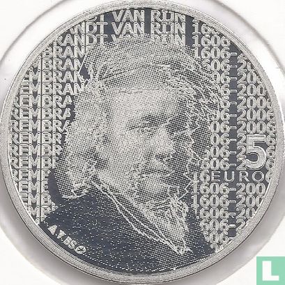 Netherlands 5 euro 2006 (PROOF) "400th anniversary Birth of Rembrandt Harmenszoon van Rijn" - Image 1