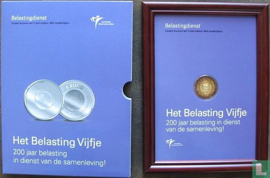 Nederland 5 euro 2006 (folder) "200th anniversary of Financial Authority" - Afbeelding 1