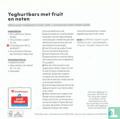 Yoghurtbars met fruit en noten - Afbeelding 2