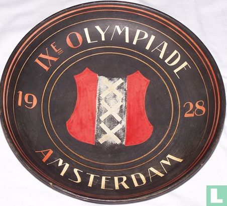 Sierbord - "IXe Olympiade Amsterdam 1928" 5 cirkels