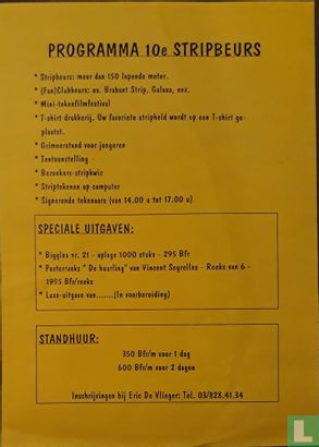 10e Stripbeurs Wilrijk 7 en 8 maart 1998  - Afbeelding 2