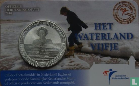 Nederland 5 euro 2010 (coincard - eerste dag uitgifte) "Waterland" - Afbeelding 3