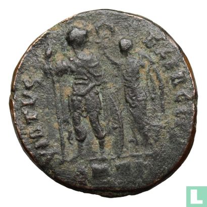 Roman Empire  AE17  (Arcadius, VIRTVS EXERCITI)  395-401 CE - Image 1
