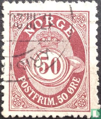 1910 Post Horn 'NORGE' in Antiqua 5