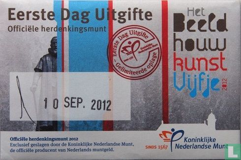 Netherlands 5 euro 2012 (coincard - first day issue) "Sculpture" - Image 1