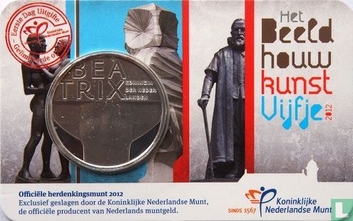 Netherlands 5 euro 2012 (coincard - first day issue) "Sculpture" - Image 2
