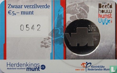 Netherlands 5 euro 2012 (coincard - first day issue) "Sculpture" - Image 3