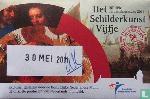 Niederlande 5 Euro 2011 (Coincard - erste Tag Ausgabe) "Dutch painting" - Bild 1