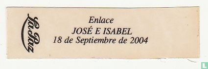 Enlace José e Isabel 18 de Septiembre de 2004
