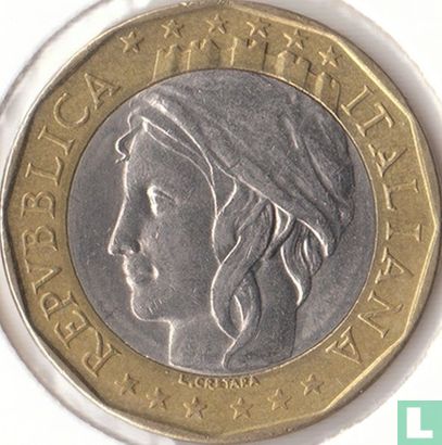 Italië 1000 lire 1998 - Afbeelding 2