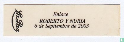 Enlace Roberto y Nuria 6 de septiembre de 2003