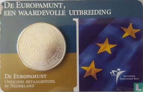 Netherlands 5 euro 2004 (coincard) "EU enlargement" - Image 1