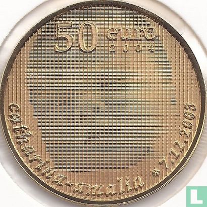 Netherlands 50 euro 2004 (PROOF) "Birth of Princess Catharina - Amalia" - Image 1