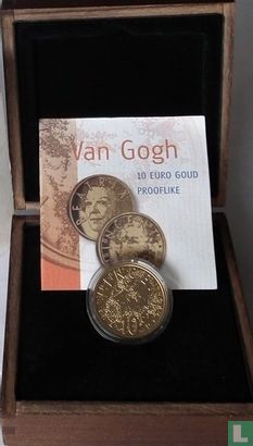 Niederlande 10 Euro 2003 (PROOFLIKE) "150th anniversary Birth of Vincent van Gogh" - Bild 3