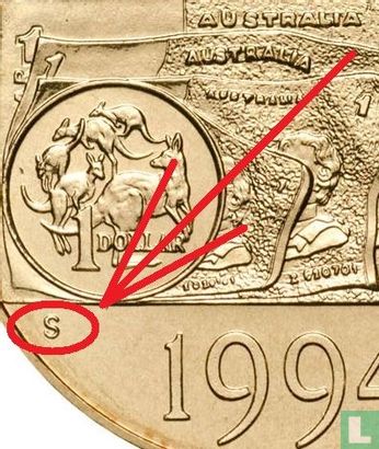 Australien 1 Dollar 1994 (S) "10th anniversary Introduction of Dollar Coin" - Bild 3