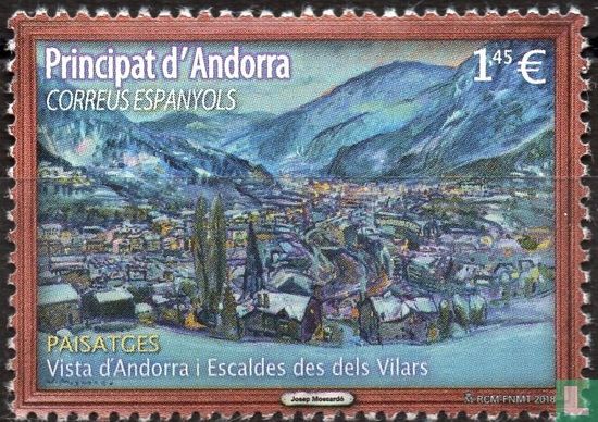 Vue d'Andorre Escaldes
