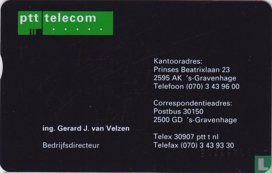 PTT Telecom Directie ing. Gerard J. Van Velzen - Bild 1