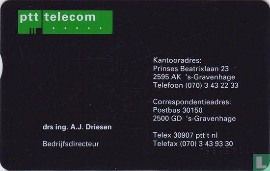 PTT Telecom Directie drs ing. A.J. Driesen - Bild 1
