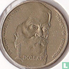 Australien 1 Dollar 1996 (ohne Buchstabe) "Centenary of the death of Sir Henry Parkes" - Bild 2
